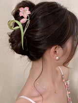 Hair Claw For Daily Life- Flower Design Sweet Style