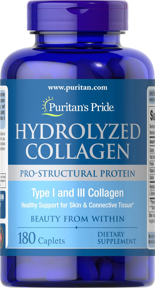 Puritan's Pride

Hydrolyzed Collagen 1000 mg(180 Capsules)
