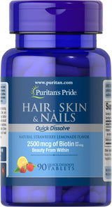 Puritan's Pride Quick Dissolve Hair Skin Nails