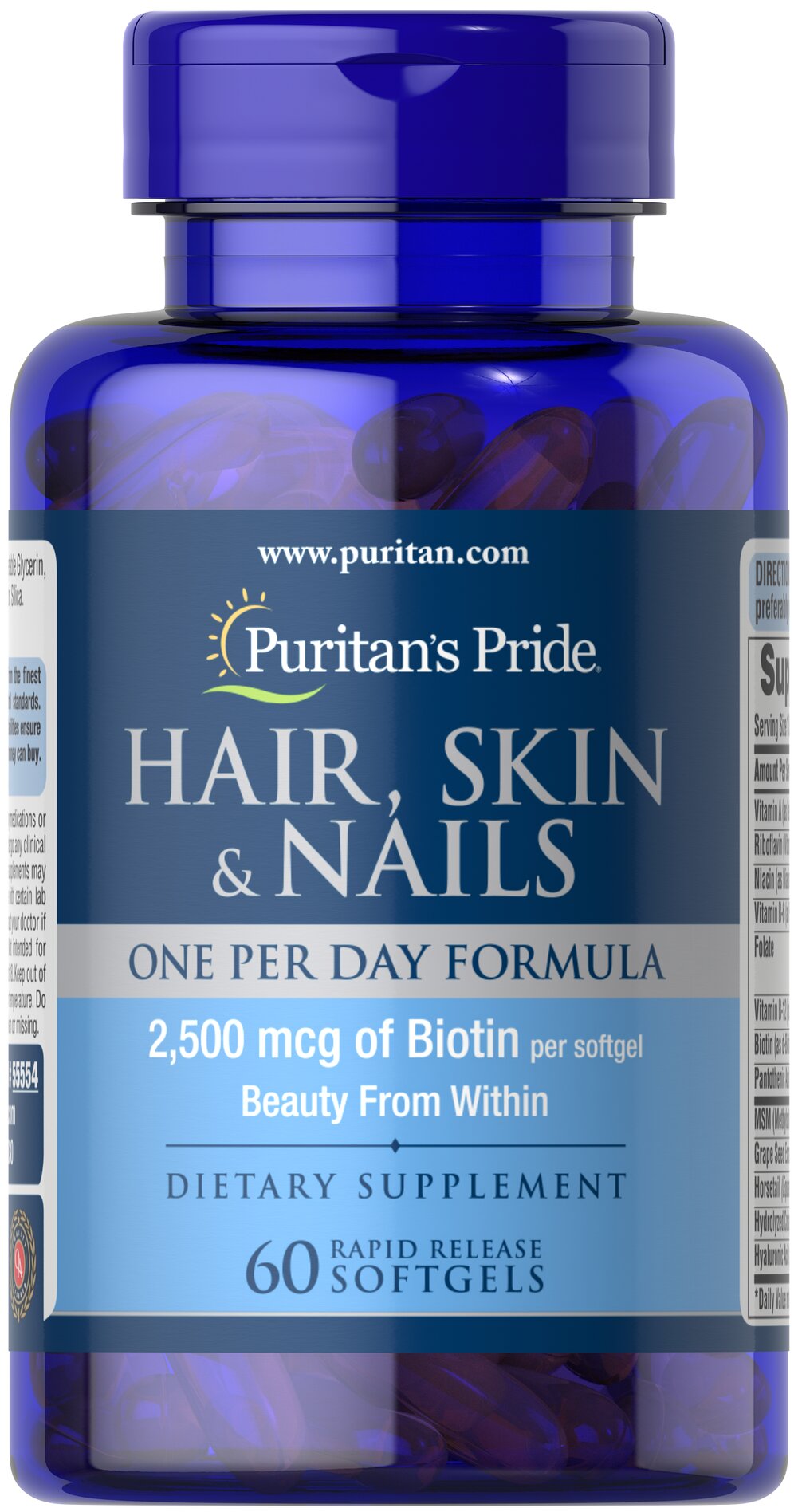 Puritan's Pride

Hair, Skin & Nails One Per Day Formula