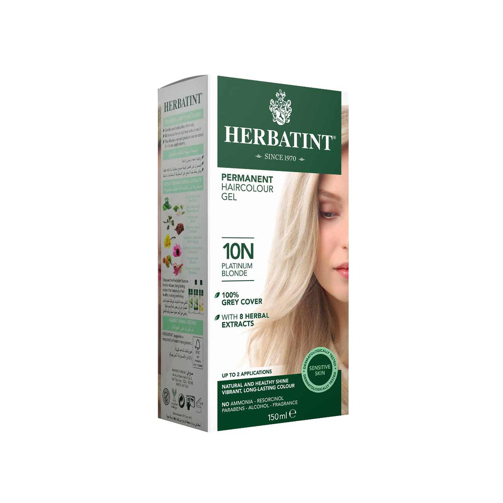 Herbatint Permanent Herbal Hair Color Gel-10N