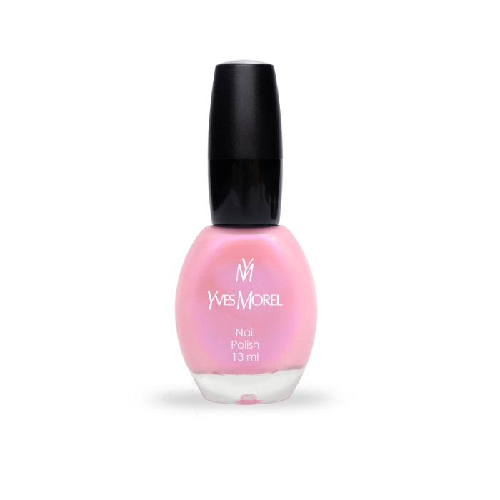 Yves Morel Nail Polish 4 - Pink Pearl Holo Effect: Long-Lasting Gloss For Glowing Nails .