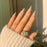 Fake nails Get Glamorous with 24pcs Medium Coffin French Green Floral Pattern Fake Nail & 1pc Nail File & 1sheet Tape