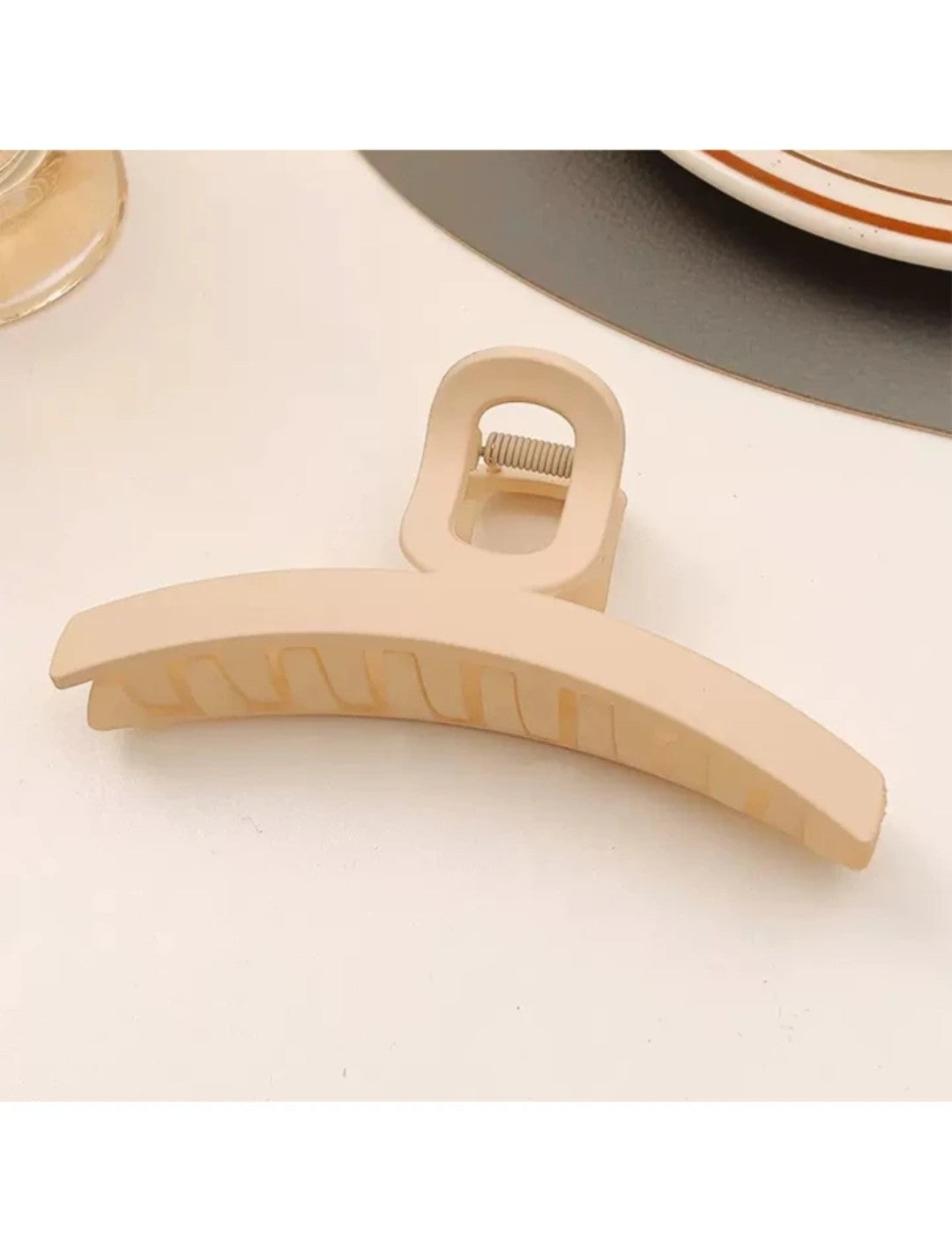 Hair Clip For Daily Use- Beige