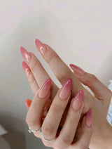 Fake nails Get Glamorous With 24pcs Medium Almond Ombre