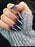 Fake Nails 20pcs Long Coffin Chameleon Metal Mirror Pigment Aurora Fake Nail & 1sheet Tape & 1pc Nail File