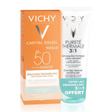 Vichy Capital Soleil dry touch  SPF50+make up remover  3 in 150 ml