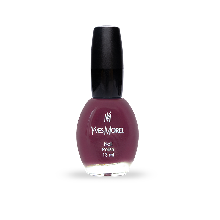 Yves Morel Nail Polish 42 - Brownish Purple: Long-Lasting Gloss For Glowing Nails