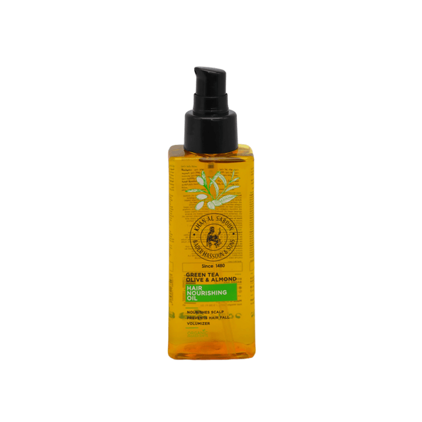 Khan Al Saboun - Green Tea Olive & Almond Hair Nourishing Oil