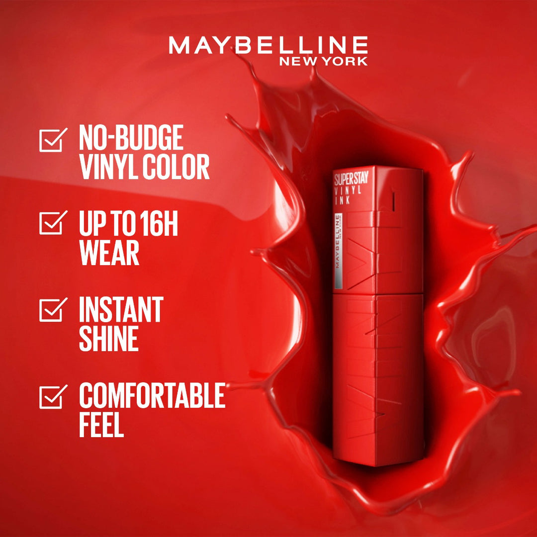 Maybelline Super Stay Vinyl Ink long lasting Liquid Lipcolor - lipstick