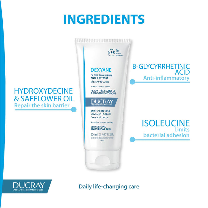 Ducray Dexyane Anti-Scratching Emollient Cream 200 ML